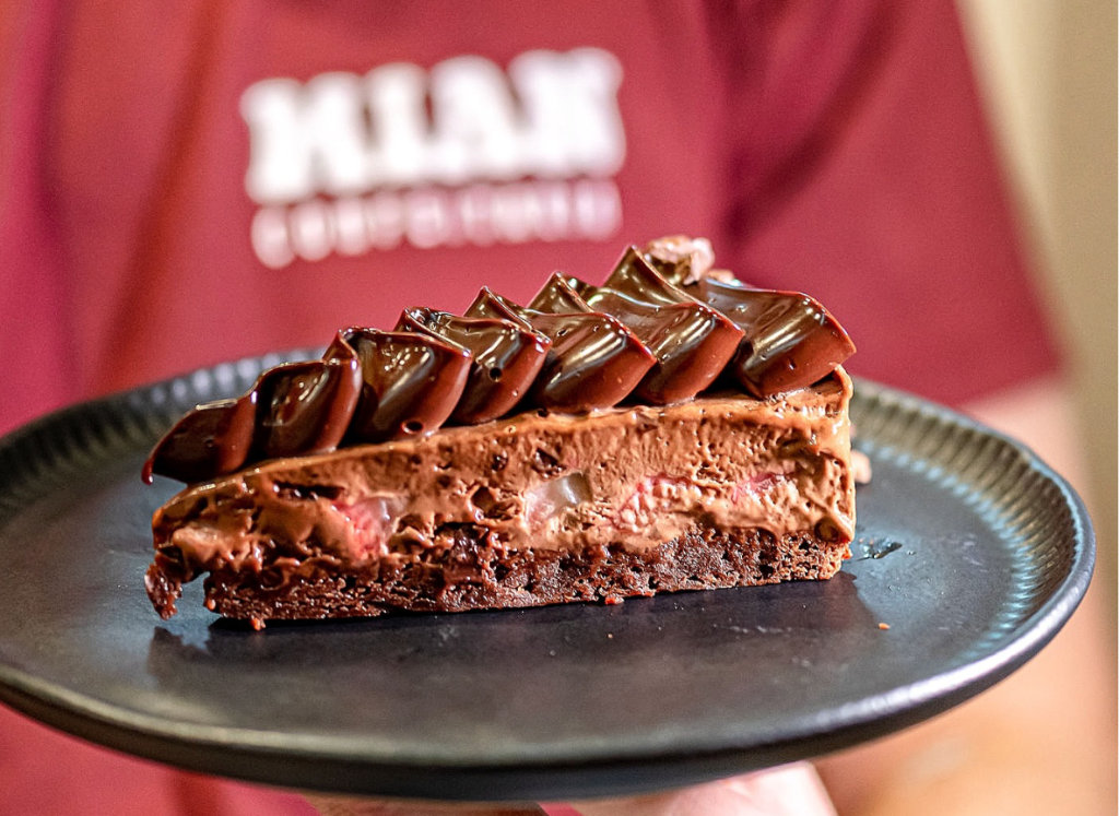 Chocobrownie com Morangos